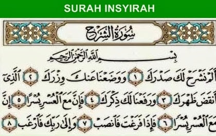 Surah Alam Nasroh : Keutamaan dan Khasiatnya Surah Alam Nasroh : Keutamaan dan Khasiatnya