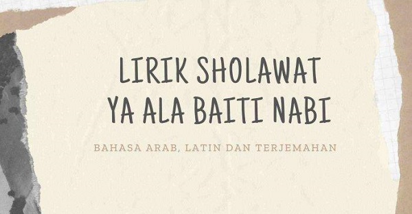Ya Ahla Baitin Nabi Lirik Ya Ahla Baitin Nabi Lirik